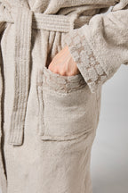 Accappatoio Croco ALV by Alviero Martini – Spugna di Cotone 450 gsm con Cappuccio
