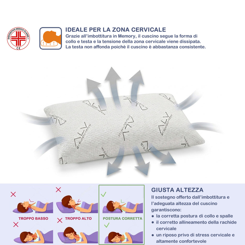 Guanciale Memory Foam ALV by Alviero Martini Standard