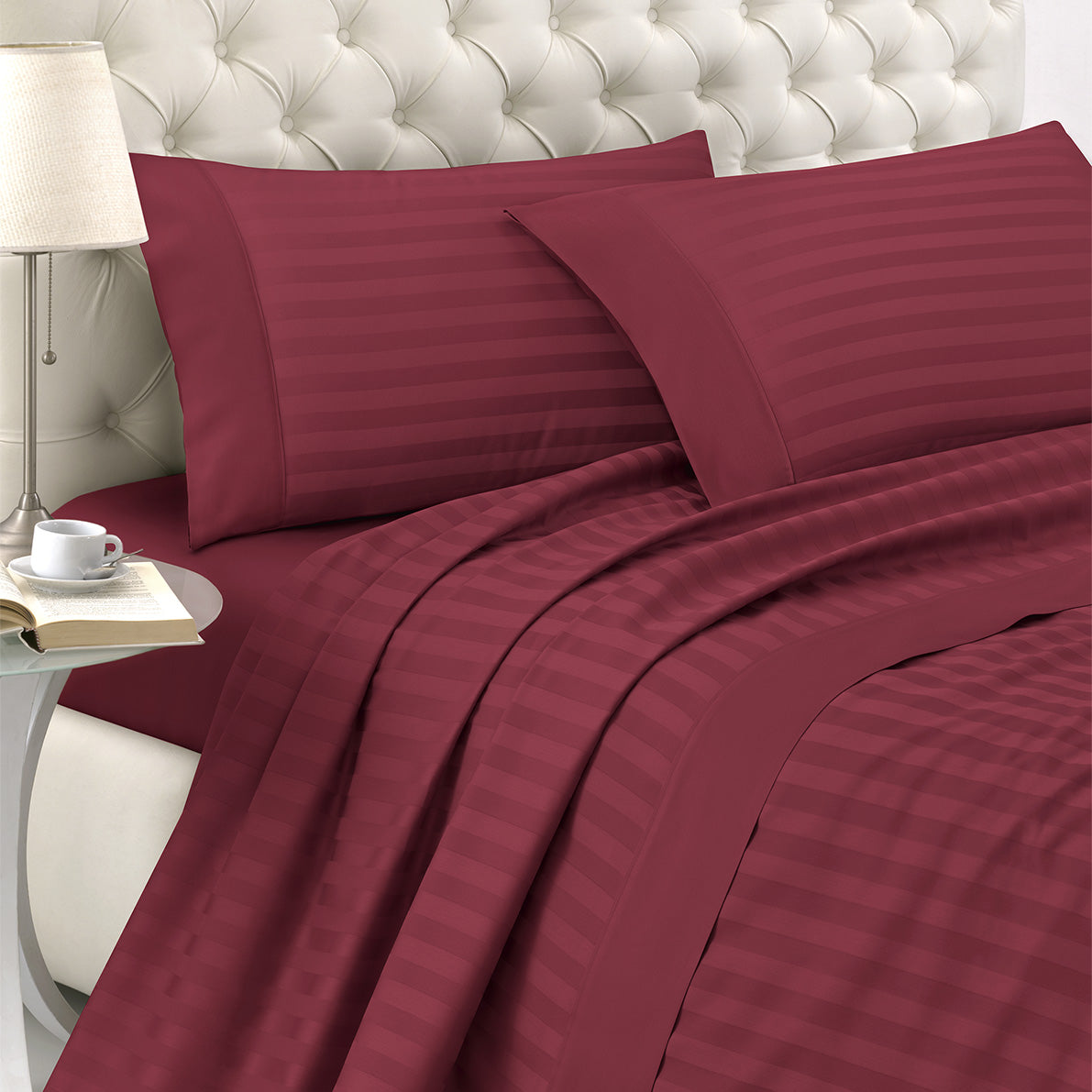 Completo Letto Royal Satin in Raso rigato