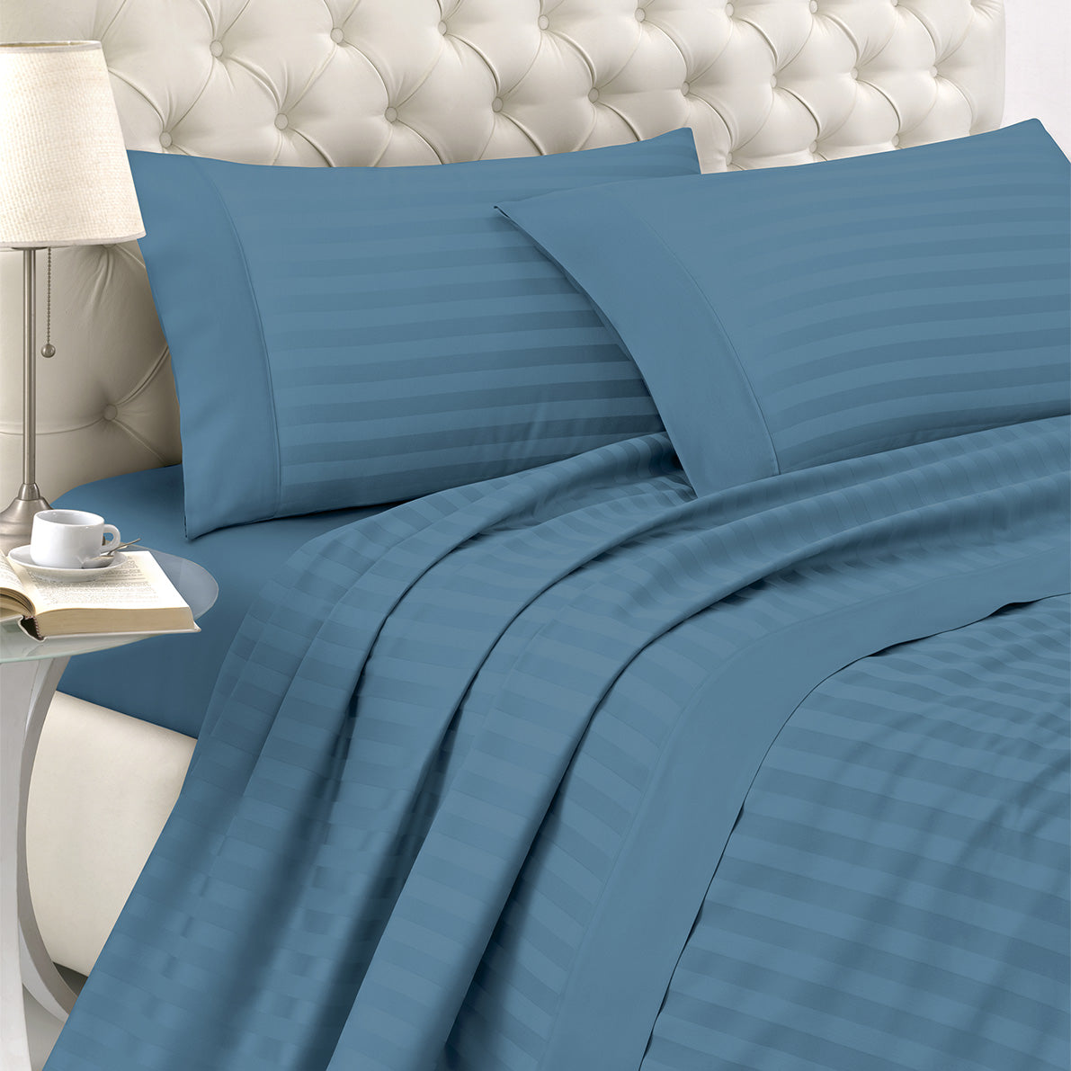 Completo Letto Royal Satin in Raso rigato