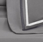 Completo Letto Matrimoniale in Raso 400 Fili con bordino Satin – ALV by Alviero Martini