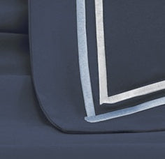 Completo Letto Matrimoniale in Raso 400 Fili con bordino Satin – ALV by Alviero Martini