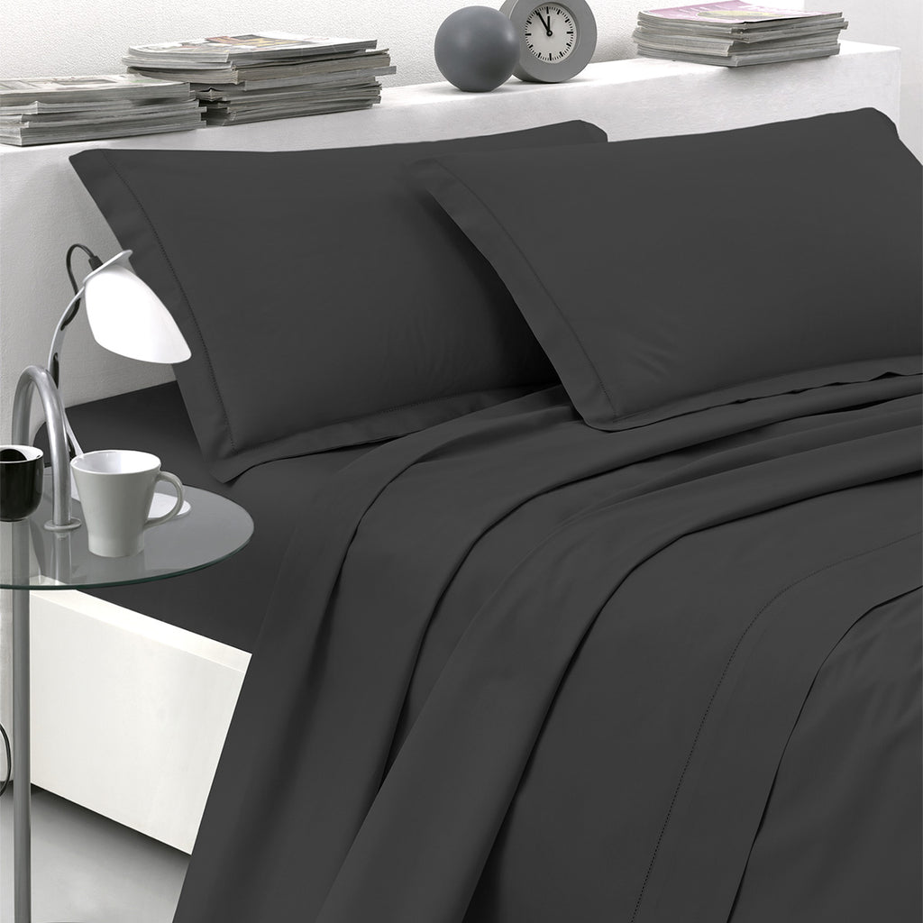Completo Letto Matrimoniale in Percalle di Cotone – Comfort Luxury e Misura Maxi