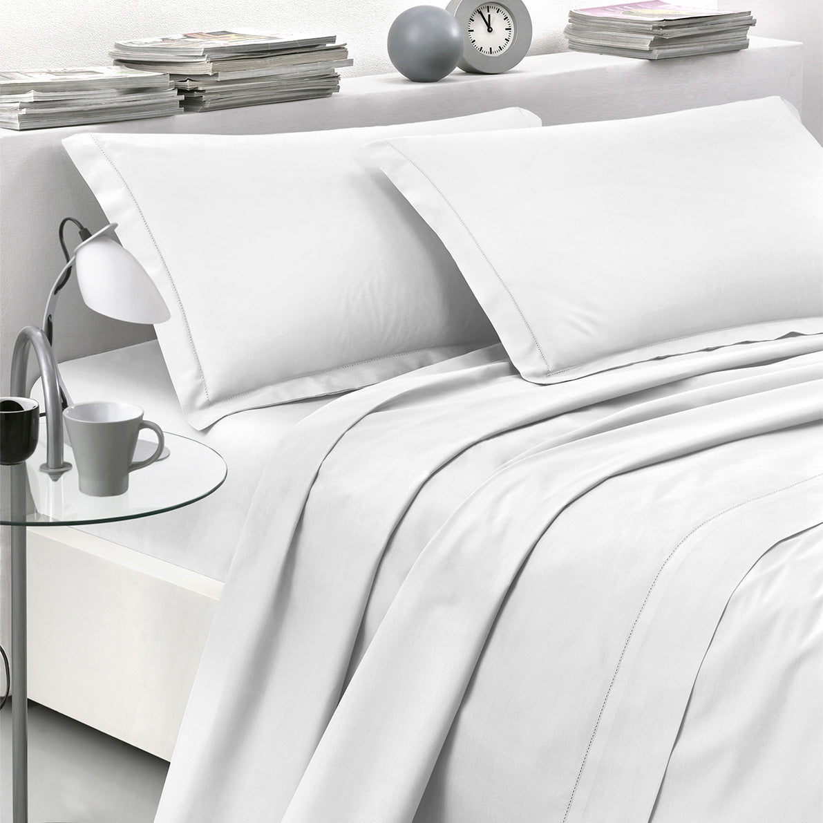 Completo Letto Matrimoniale in Percalle di Cotone – Comfort Luxury e Misura Maxi