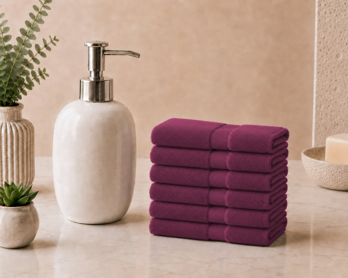 Set 6 Lavette ALV by Alviero Martini 33x33 cm in Spugna di Cotone