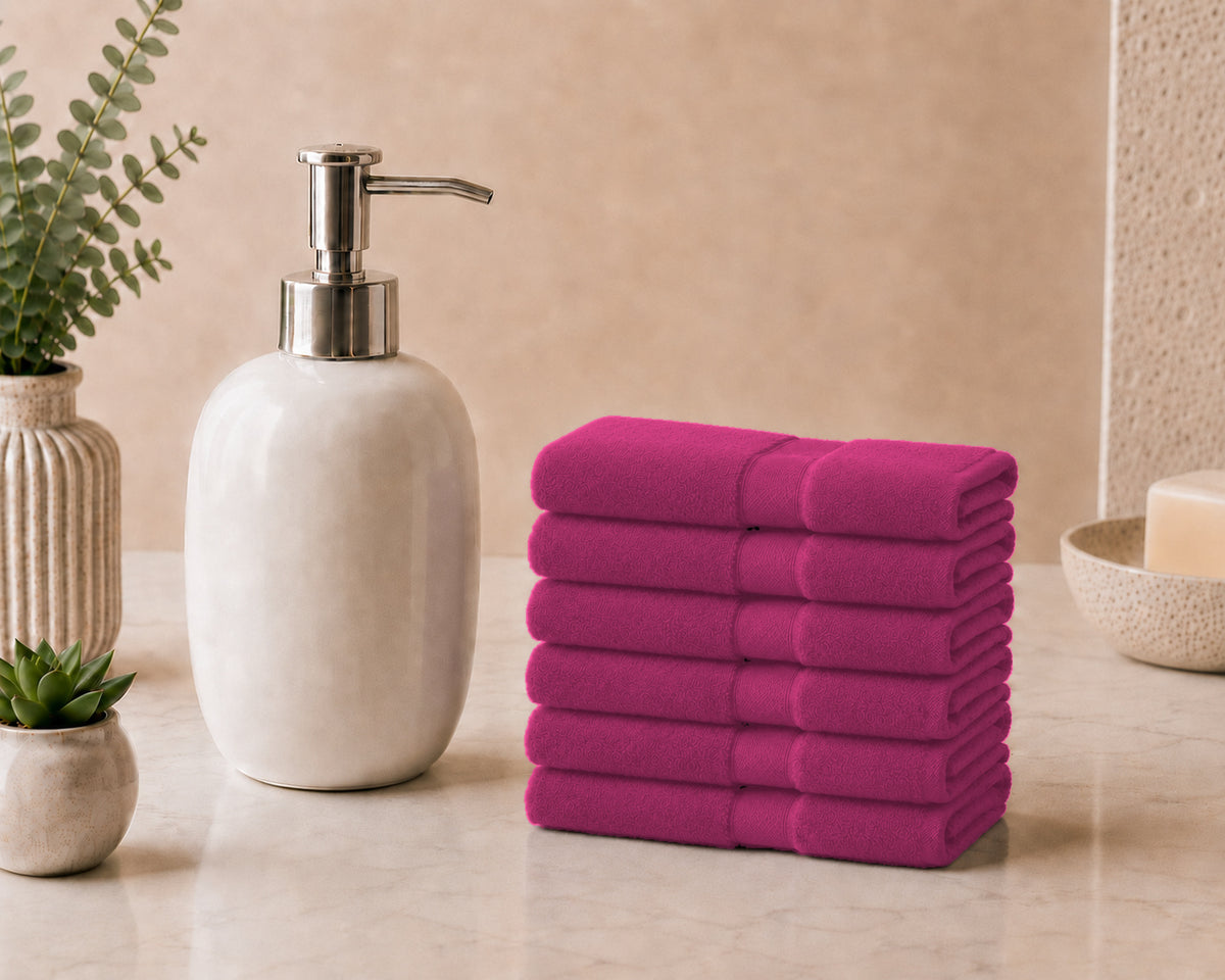 Set 6 Lavette ALV by Alviero Martini 33x33 cm in Spugna di Cotone