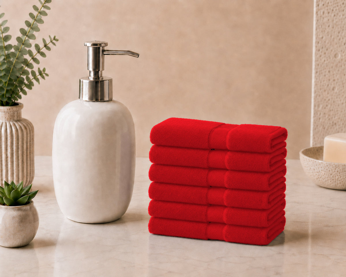 Set 6 Lavette ALV by Alviero Martini 33x33 cm in Spugna di Cotone