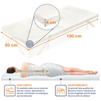 Topper Bed Giulia in Memory Foam